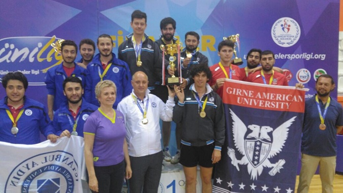 Üniversitemiz Masa Tenisi Takımı Ünilig'de Türkiye Şampiyonu Oldu